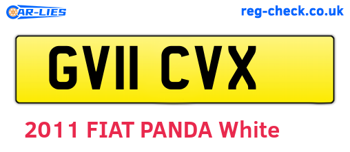 GV11CVX are the vehicle registration plates.