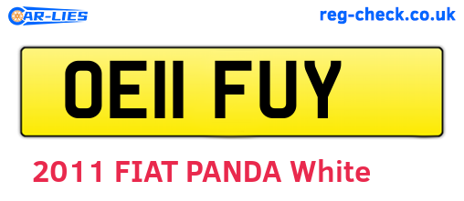 OE11FUY are the vehicle registration plates.
