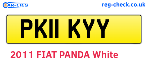 PK11KYY are the vehicle registration plates.