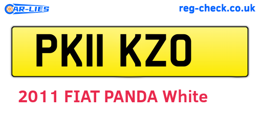 PK11KZO are the vehicle registration plates.