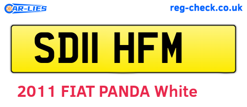 SD11HFM are the vehicle registration plates.