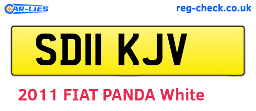 SD11KJV are the vehicle registration plates.