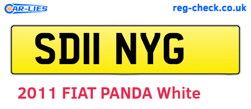 SD11NYG are the vehicle registration plates.
