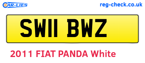 SW11BWZ are the vehicle registration plates.