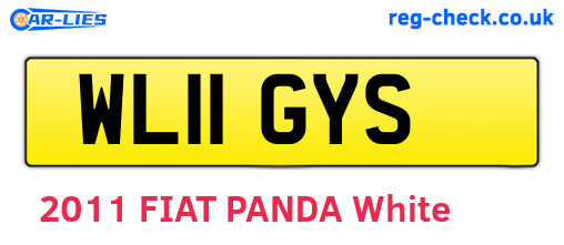 WL11GYS are the vehicle registration plates.