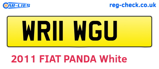 WR11WGU are the vehicle registration plates.