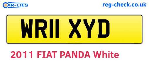 WR11XYD are the vehicle registration plates.