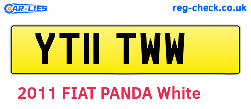 YT11TWW are the vehicle registration plates.