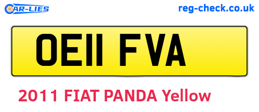 OE11FVA are the vehicle registration plates.