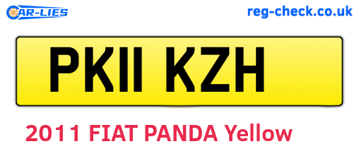 PK11KZH are the vehicle registration plates.