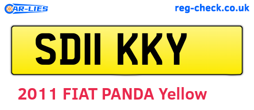 SD11KKY are the vehicle registration plates.