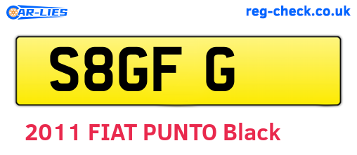 S8GFG are the vehicle registration plates.