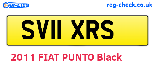 SV11XRS are the vehicle registration plates.