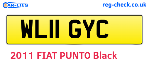 WL11GYC are the vehicle registration plates.