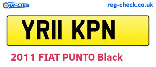 YR11KPN are the vehicle registration plates.