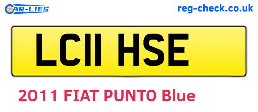 LC11HSE are the vehicle registration plates.