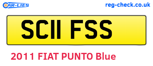 SC11FSS are the vehicle registration plates.