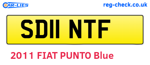 SD11NTF are the vehicle registration plates.