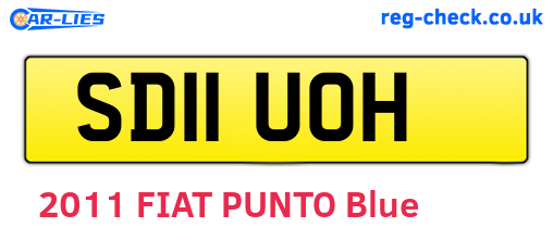 SD11UOH are the vehicle registration plates.