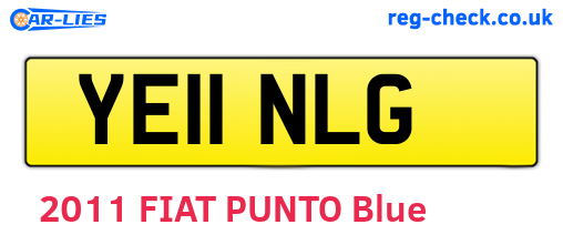 YE11NLG are the vehicle registration plates.