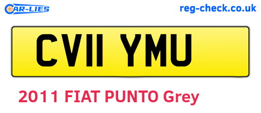 CV11YMU are the vehicle registration plates.