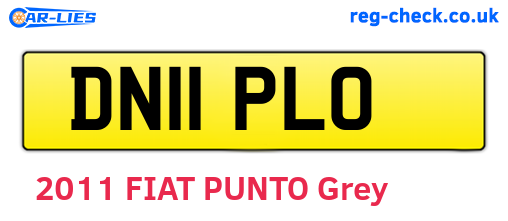 DN11PLO are the vehicle registration plates.