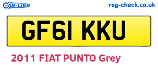 GF61KKU are the vehicle registration plates.