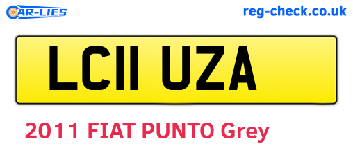LC11UZA are the vehicle registration plates.