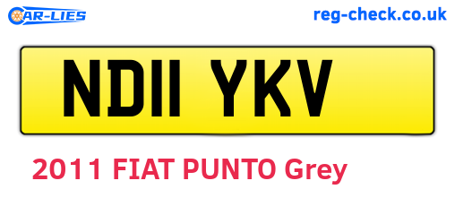 ND11YKV are the vehicle registration plates.