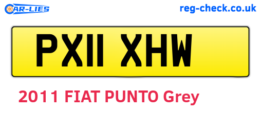 PX11XHW are the vehicle registration plates.