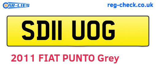 SD11UOG are the vehicle registration plates.