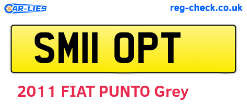 SM11OPT are the vehicle registration plates.