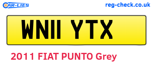 WN11YTX are the vehicle registration plates.
