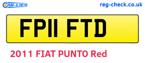 FP11FTD are the vehicle registration plates.