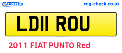 LD11ROU are the vehicle registration plates.
