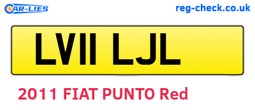 LV11LJL are the vehicle registration plates.