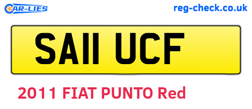 SA11UCF are the vehicle registration plates.