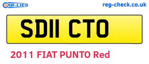 SD11CTO are the vehicle registration plates.
