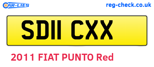 SD11CXX are the vehicle registration plates.