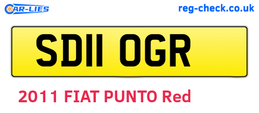 SD11OGR are the vehicle registration plates.