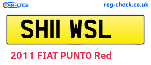 SH11WSL are the vehicle registration plates.
