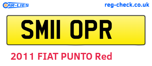 SM11OPR are the vehicle registration plates.