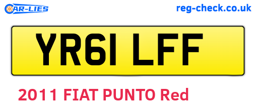 YR61LFF are the vehicle registration plates.