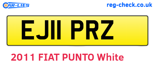 EJ11PRZ are the vehicle registration plates.