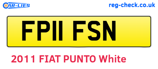 FP11FSN are the vehicle registration plates.