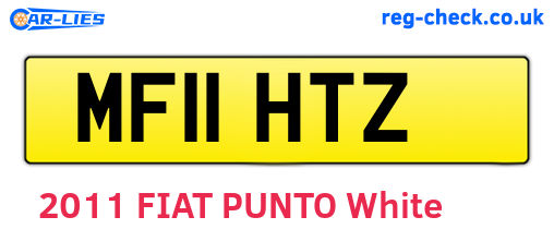 MF11HTZ are the vehicle registration plates.