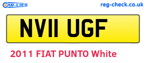 NV11UGF are the vehicle registration plates.