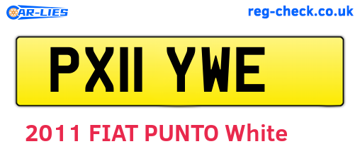 PX11YWE are the vehicle registration plates.