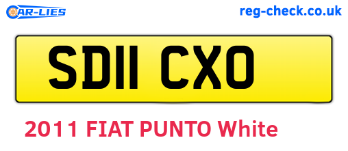 SD11CXO are the vehicle registration plates.