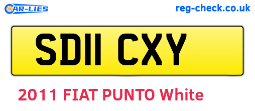 SD11CXY are the vehicle registration plates.